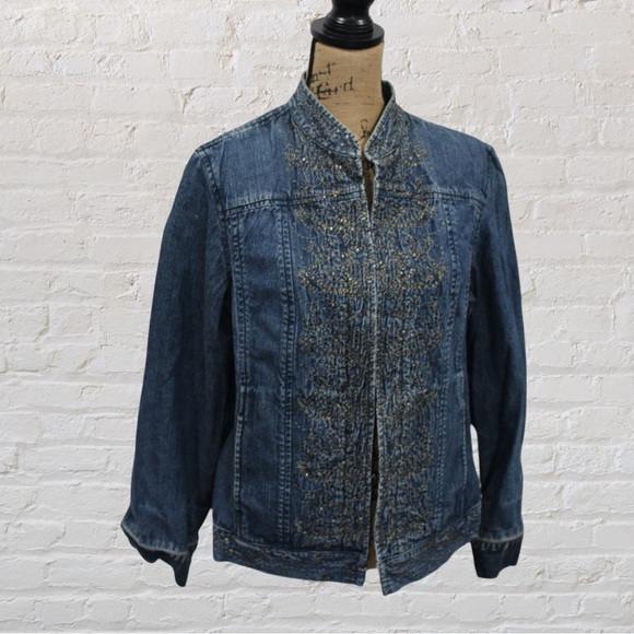 Additions by Chico's Jean Jacket - Picture 1 of 8